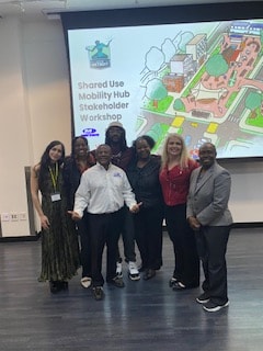 Shared Use Mobility Hub Stakeholder Workshop group photo